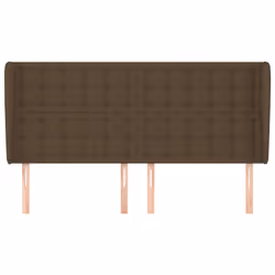 Testiera ad Orecchio Marrone Scuro 163x23x118/128 cm in Tessutocod mxl 97696 - Vista aggiuntiva 3
