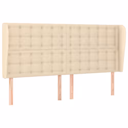Testiera ad Orecchio Crema 163x23x118/128 cm in Tessutocod mxl 73706 - Vista aggiuntiva 2