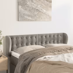 VidaXL 3118420 testiera e pedana Grigio chiaro