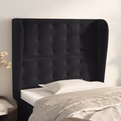 VidaXL 3118422 testiera e pedana Nero