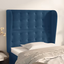 Testiera ad Orecchio Blu Scuro 83x23x118/128 cm in Vellutocod mxl 121613