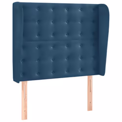 Testiera ad Orecchio Blu Scuro 83x23x118/128 cm in Vellutocod mxl 121613