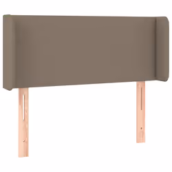 vidaXL Testiera ad Orecchio Tortora 93x16x78/88 cm in Tessuto - Vista aggiuntiva 2