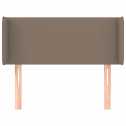 vidaXL Testiera ad Orecchio Tortora 93x16x78/88 cm in Tessuto - Vista aggiuntiva 3