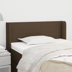 vidaXL Testiera ad Orecchio Marrone Scuro 103x16x78/88 cm in Tessuto