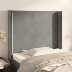VidaXL 3118524 testiera e pedana Grigio chiaro