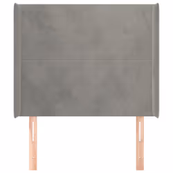 VidaXL 3118524 testiera e pedana Grigio chiaro