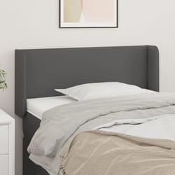 vidaXL Testiera ad Orecchio Grigio 103x16x78/88 cm in Similpelle