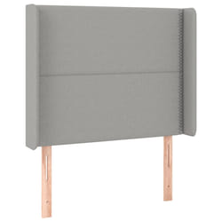 VidaXL 3118642 testiera e pedana Grigio chiaro