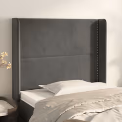 VidaXL 3118677 testiera e pedana Grigio scuro - Vista aggiuntiva 2