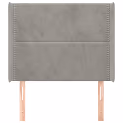 VidaXL 3118688 testiera e pedana Grigio chiaro