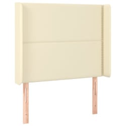 VidaXL 3118714 testiera e pedana Crema