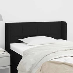 vidaXL Testiera ad Orecchio Nera 83x16x78/88 cm in Tessuto