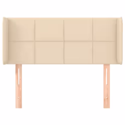 vidaXL Testiera ad Orecchio Crema 83x16x78/88 cm in Tessuto - Vista aggiuntiva 3