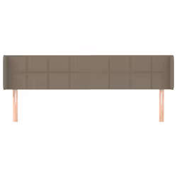 Testiera ad Orecchio Tortora 163x16x78/88 cm in Tessutocod mxl 97707 - Vista aggiuntiva 3