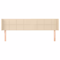 Testiera ad Orecchio Crema 183x16x78/88 cm in Tessutocod mxl 73712 - Vista aggiuntiva 3