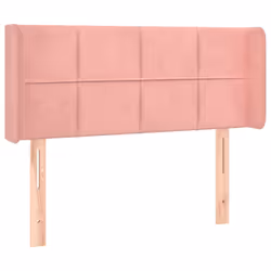 vidaXL Testiera ad Orecchio Rosa 83x16x78/88 cm in Velluto - Vista aggiuntiva 2