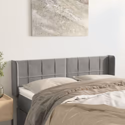 VidaXL 3118816 testiera e pedana Grigio chiaro