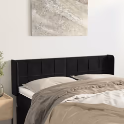 VidaXL 3118824 testiera e pedana Nero