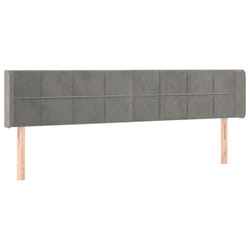 VidaXL 3118834 testiera e pedana Grigio chiaro