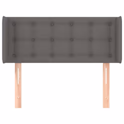 vidaXL Testiera ad Orecchio Grigio 83x16x78/88 cm in Similpelle - Vista aggiuntiva 3