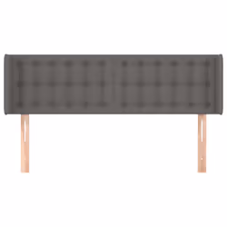 vidaXL Testiera ad Orecchio Grigio 147x16x78/88 cm in Similpelle - Vista aggiuntiva 3