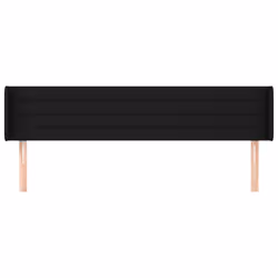 vidaXL Testiera ad Orecchio Nera 163x16x78/88 cm in Tessuto - Vista aggiuntiva 3