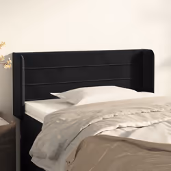 VidaXL 3118940 testiera e pedana Nero