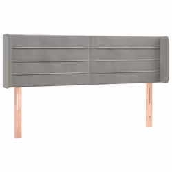 VidaXL 3118956, Grigio chiaro, Poliestere, Legno, 1470 mm, 78 cm, 88 cm, 160 mm
