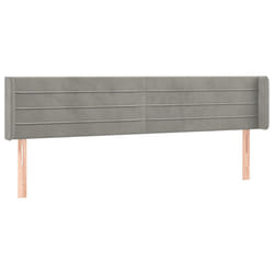 VidaXL 3118968 testiera e pedana Grigio chiaro