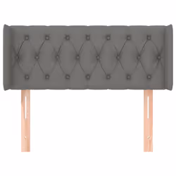 vidaXL Testiera ad Orecchio Grigio Scuro 103x16x78/88 cm in Tessuto - Vista aggiuntiva 3