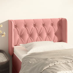 Testiera ad Orecchio, Testiera per letto adulto Rosa 83x16x78/88 cm in Velluto Vidaxl 9525