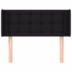 vidaXL Testiera ad Orecchio Nera 103x16x78/88 cm in Tessuto - Vista aggiuntiva 3
