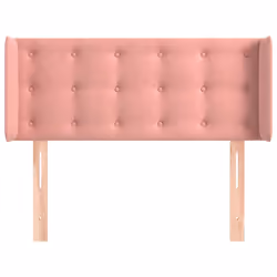 vidaXL Testiera ad Orecchio Rosa 83x16x78/88 cm in Velluto - Vista aggiuntiva 3