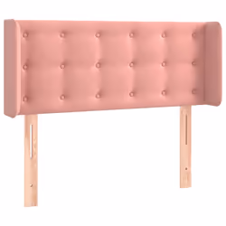 vidaXL Testiera ad Orecchio Rosa 103x16x78/88 cm in Velluto - Vista aggiuntiva 2