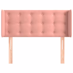 vidaXL Testiera ad Orecchio Rosa 103x16x78/88 cm in Velluto - Vista aggiuntiva 3
