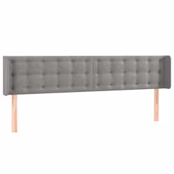 VidaXL 3119256, Grigio chiaro, Poliestere, Legno, 1630 mm, 78 cm, 88 cm, 160 mm