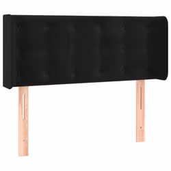 VidaXL 3119264, Nero, Poliestere, Legno, 1830 mm, 78 cm, 88 cm, 160 mm