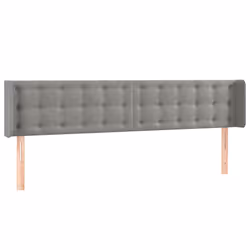 VidaXL 3119268, Grigio chiaro, Poliestere, Legno, 2030 mm, 78 cm, 88 cm, 160 mm