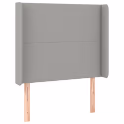 VidaXL 3119282, Grigio chiaro, Poliestere, Legno, 930 mm, 118 cm, 128 cm, 160 mm