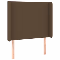 VidaXL 3119293, Marrone scuro, Poliestere, Legno, 1030 mm, 118 cm, 128 cm, 160 mm