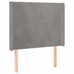 VidaXL 3119330, Grigio chiaro, Poliestere, Legno, 830 mm, 118 cm, 128 cm, 160 mm