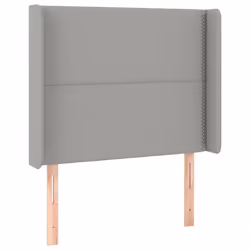 VidaXL 3119414, Grigio chiaro, Poliestere, Legno, 830 mm, 118 cm, 128 cm, 160 mm