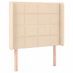 Testiera ad Orecchio Crema 93x16x118/128 cm in Tessutocod mxl 121638 - Vista aggiuntiva 2