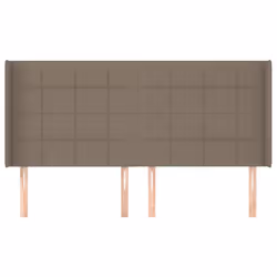vidaXL Testiera ad Orecchio Tortora 163x16x118/128 cm in Tessuto - Vista aggiuntiva 3