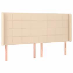 Testiera ad Orecchio Crema 183x16x118/128 cm in Tessutocod mxl 121637 - Vista aggiuntiva 2