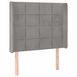 VidaXL 3119610, Grigio chiaro, Poliestere, Legno, 830 mm, 118 cm, 128 cm, 160 mm