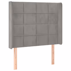 VidaXL 3119622, Grigio chiaro, Poliestere, Legno, 1030 mm, 118 cm, 128 cm, 160 mm