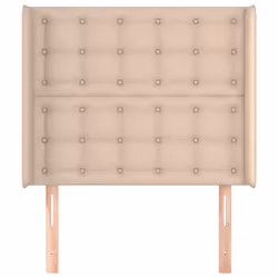 vidaXL Testiera ad Orecchio Cappuccino 83x16x118/128 cm in Similpelle - Vista aggiuntiva 3