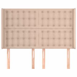 vidaXL Testiera ad Orecchio Cappuccino 147x16x118/128 cm in Similpelle - Vista aggiuntiva 3